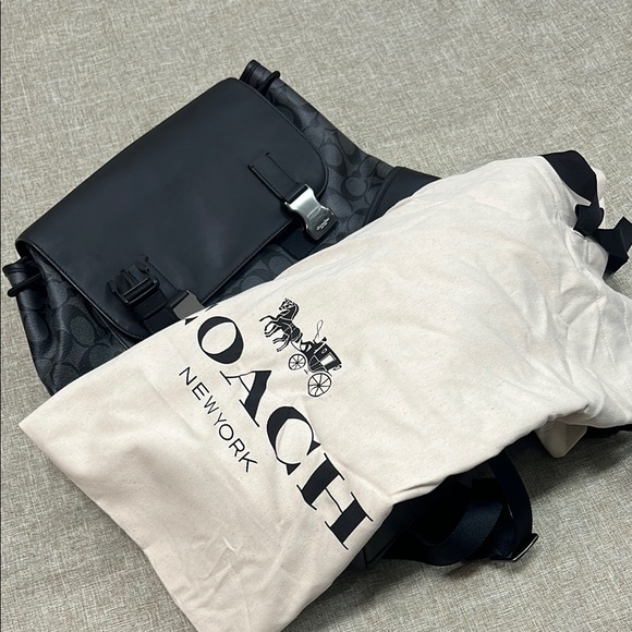 Coach Black Signature Backpack - Picture 5 of 5